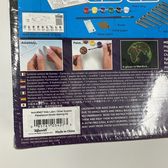 4M KidzLabs Glow In The Dark Solar System Planetarium Model NEW 8Y & Up - Picture 9 of 12